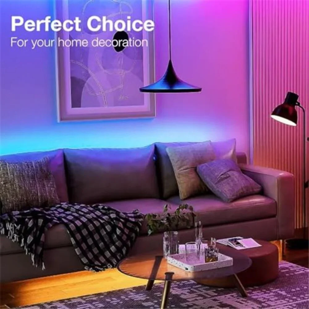 LED Strip Lights 100ft RGB Color Changing Smart App Remote Bedroom Party Decor